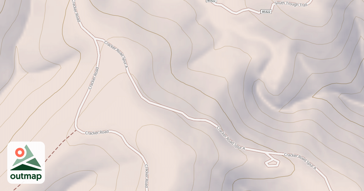 Map of CRACKER SPUR A