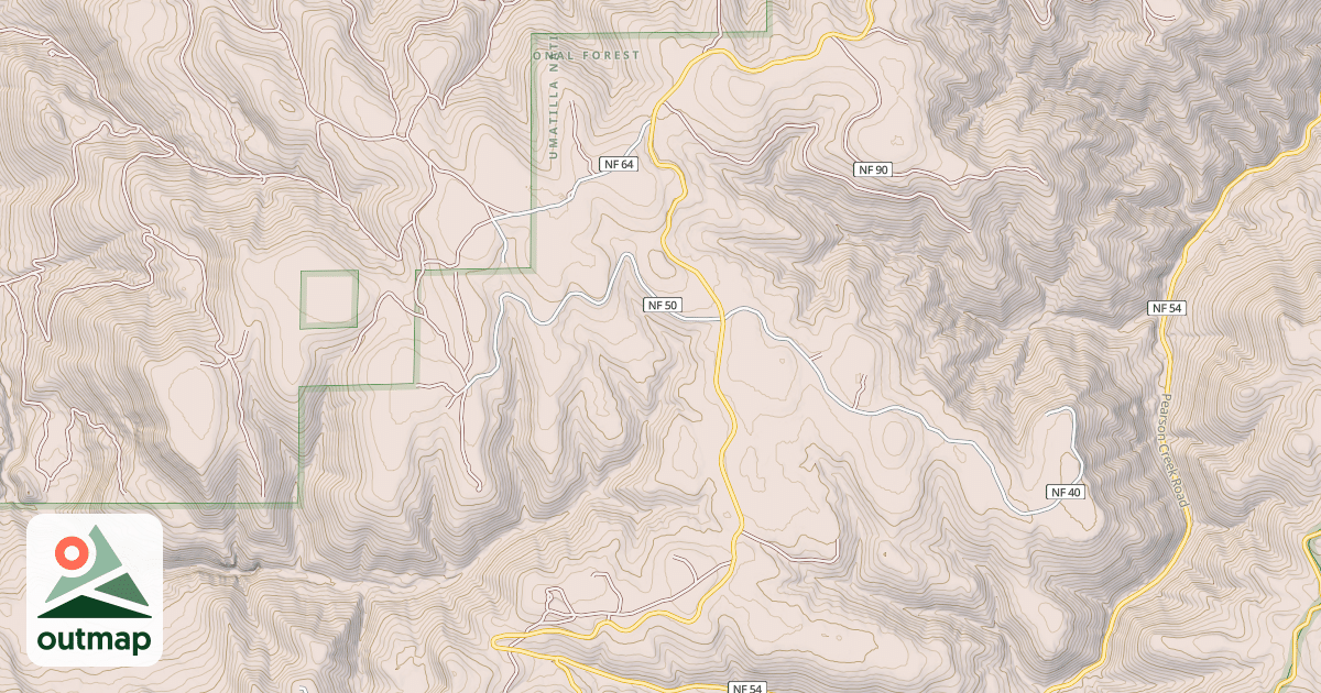 Map of USFS Motor Vehicle Use Map Roads {B455E0F9-275F-44BD-9003-31E107EE96FB}