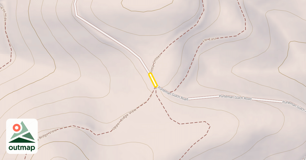 Map of Purteman Gulch Road