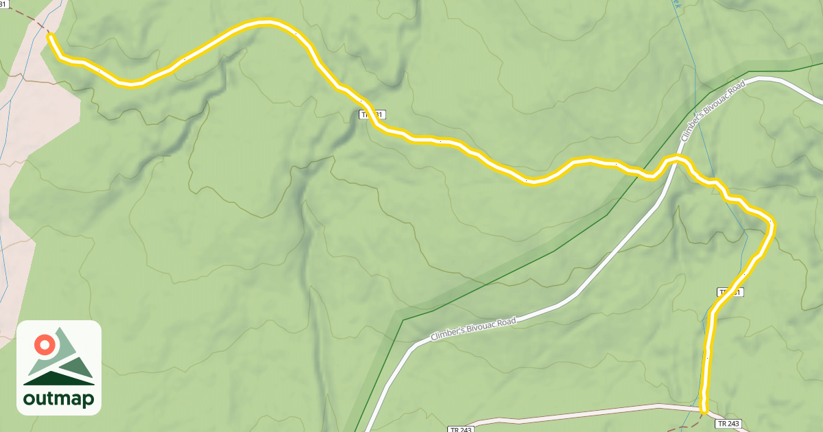 Map of Kalama Ski Trail