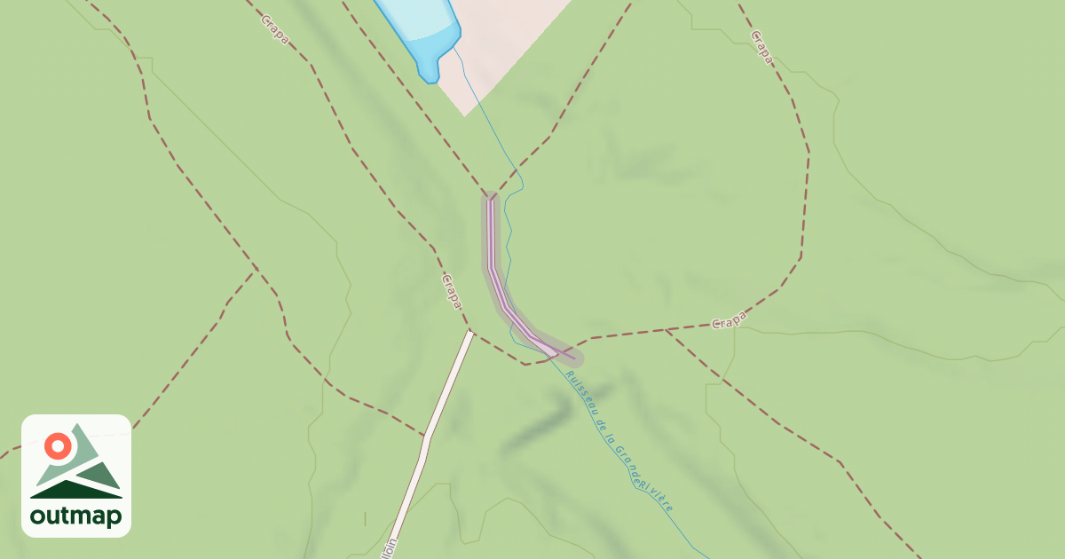 Map of Route Forestière du Chemin Melloin