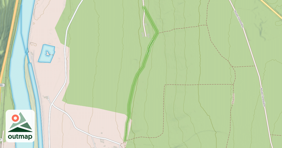 Map of Chemin Privé
