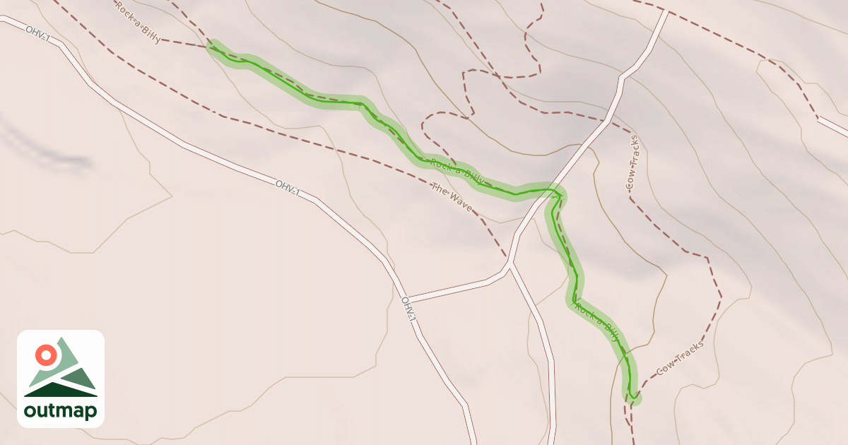 Map of Rock-a-Billy Trail
