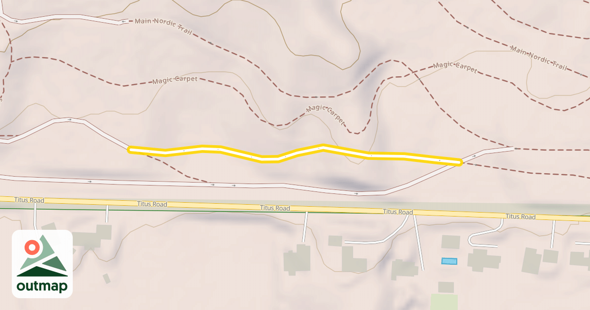 Map of Main Nordic Trail