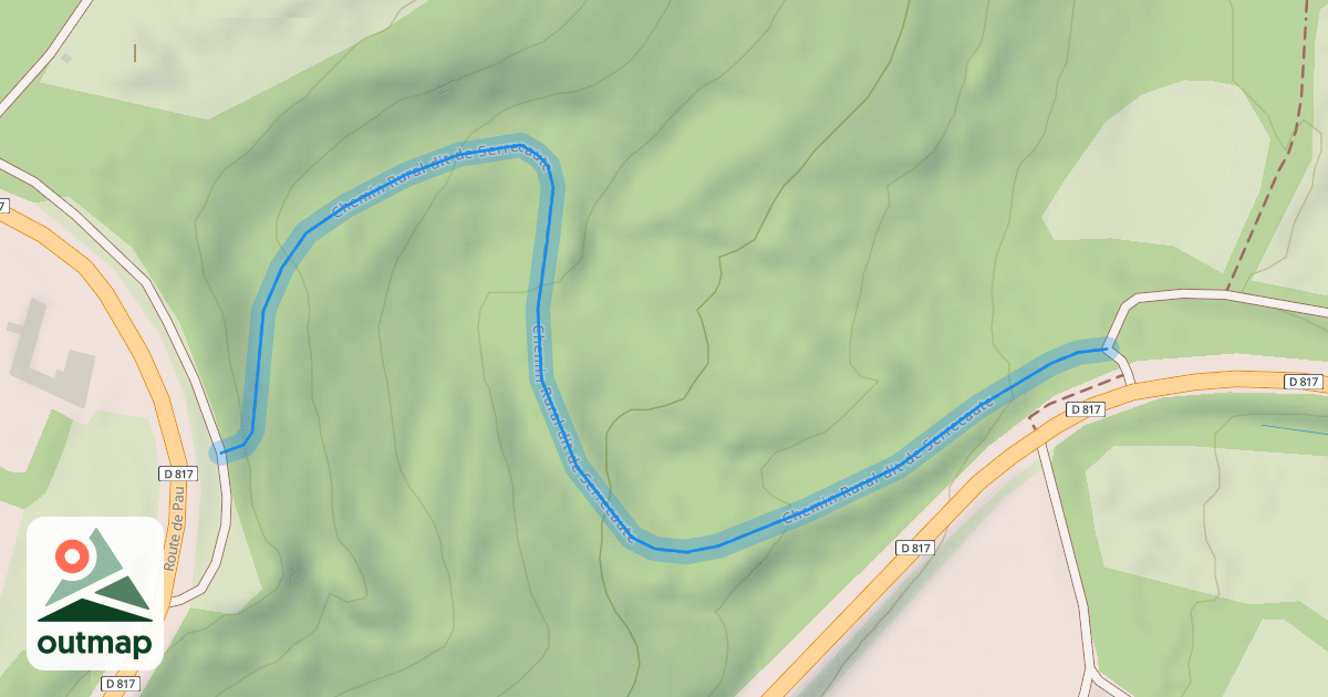 Map of Chemin Rural dit de Serrecaute