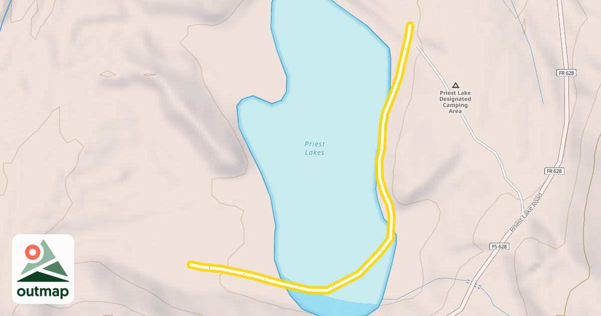 Map of Inner Lake Loop