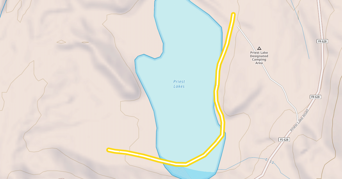 Map preview of Inner Lake Loop