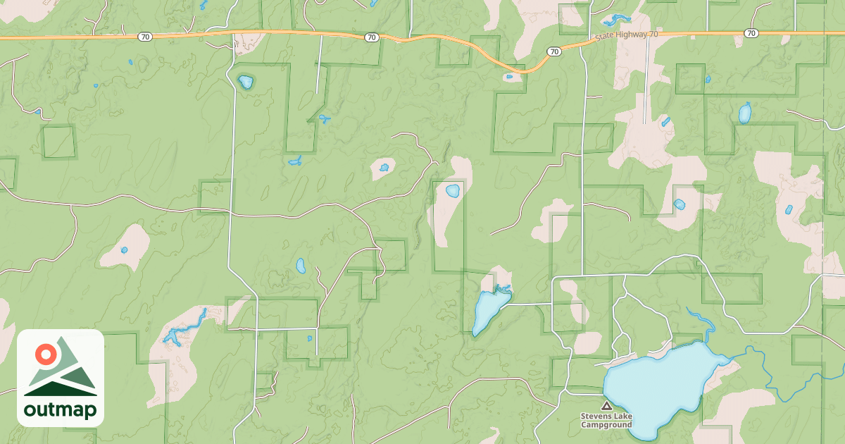 Map of Forest County Snowmobile