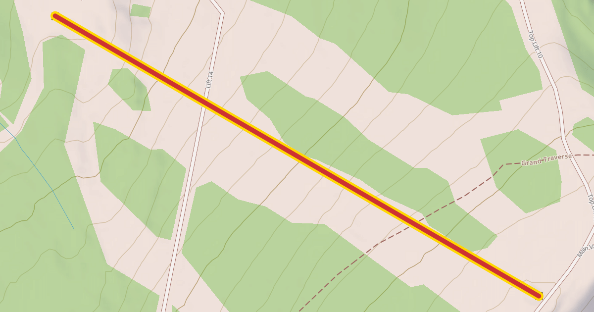 Map preview of Sourdough Express Lift