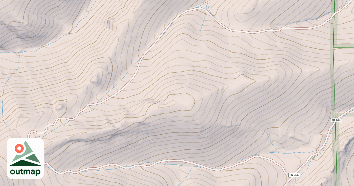 Map of DRY CR BRANCH