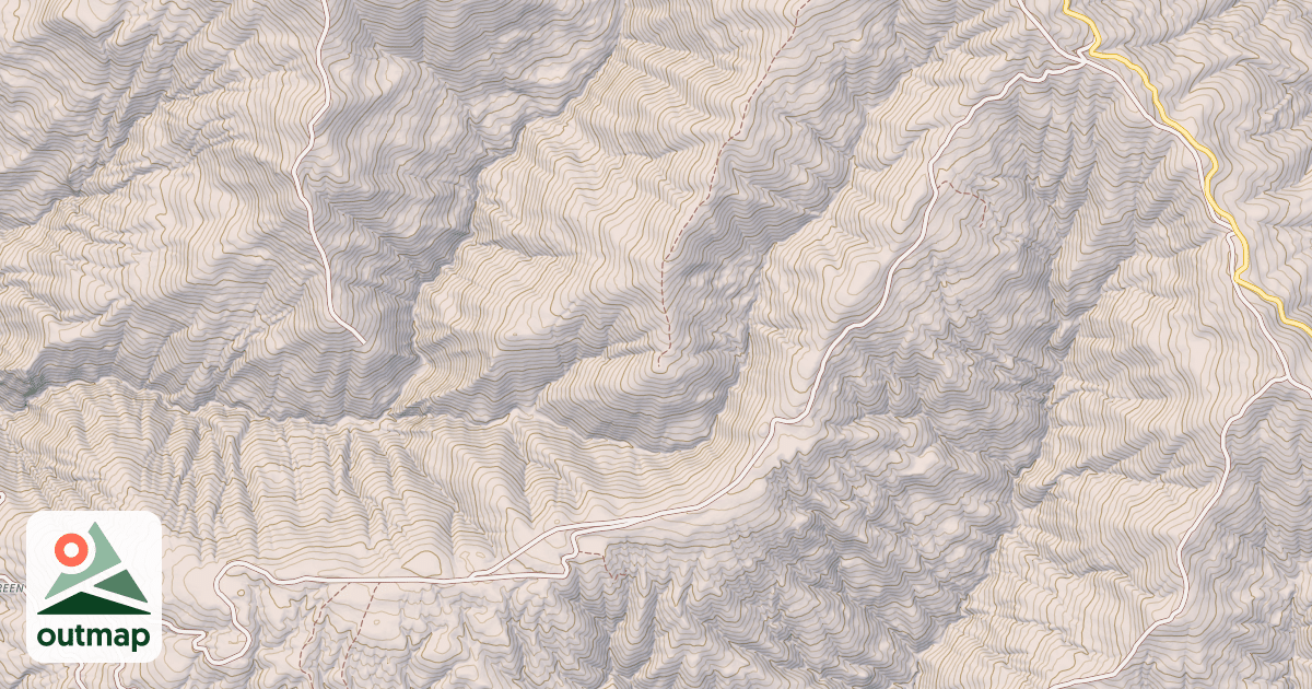 Map of HARDIN HOLE RIDGE