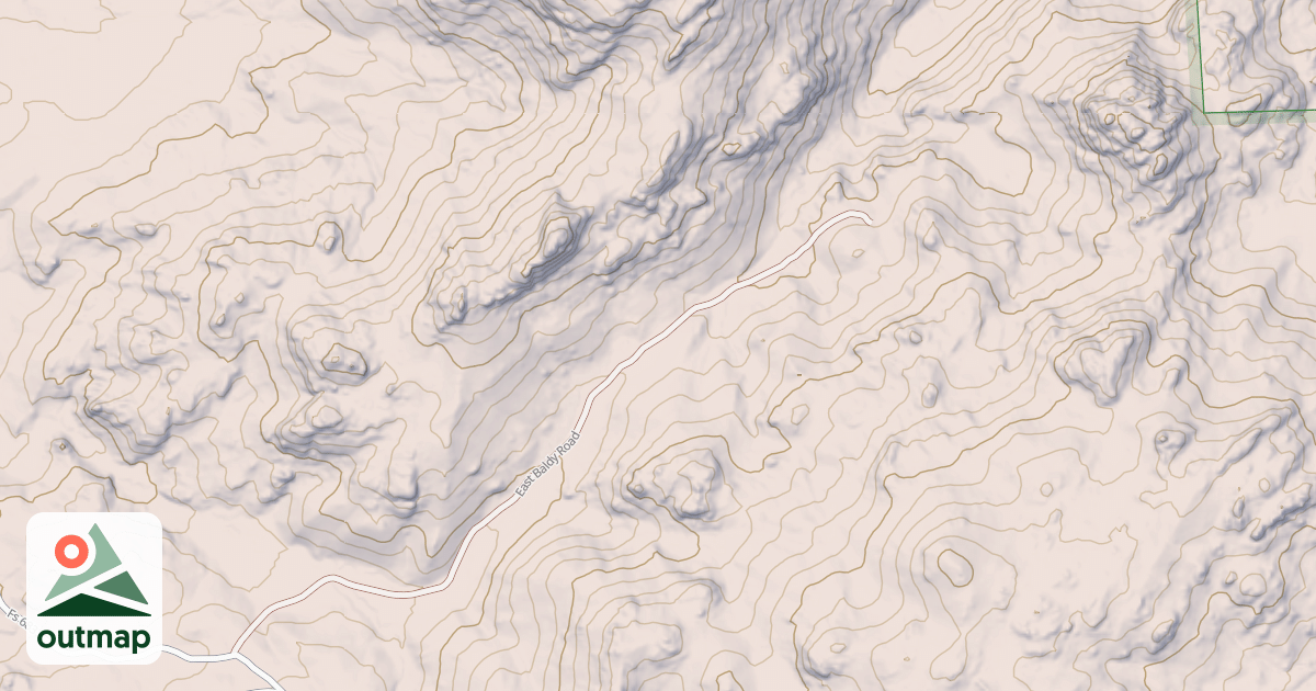 Map of EAST BALDY