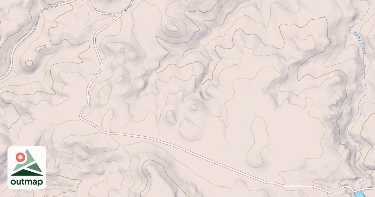 Map of UPPER HOME CREEK