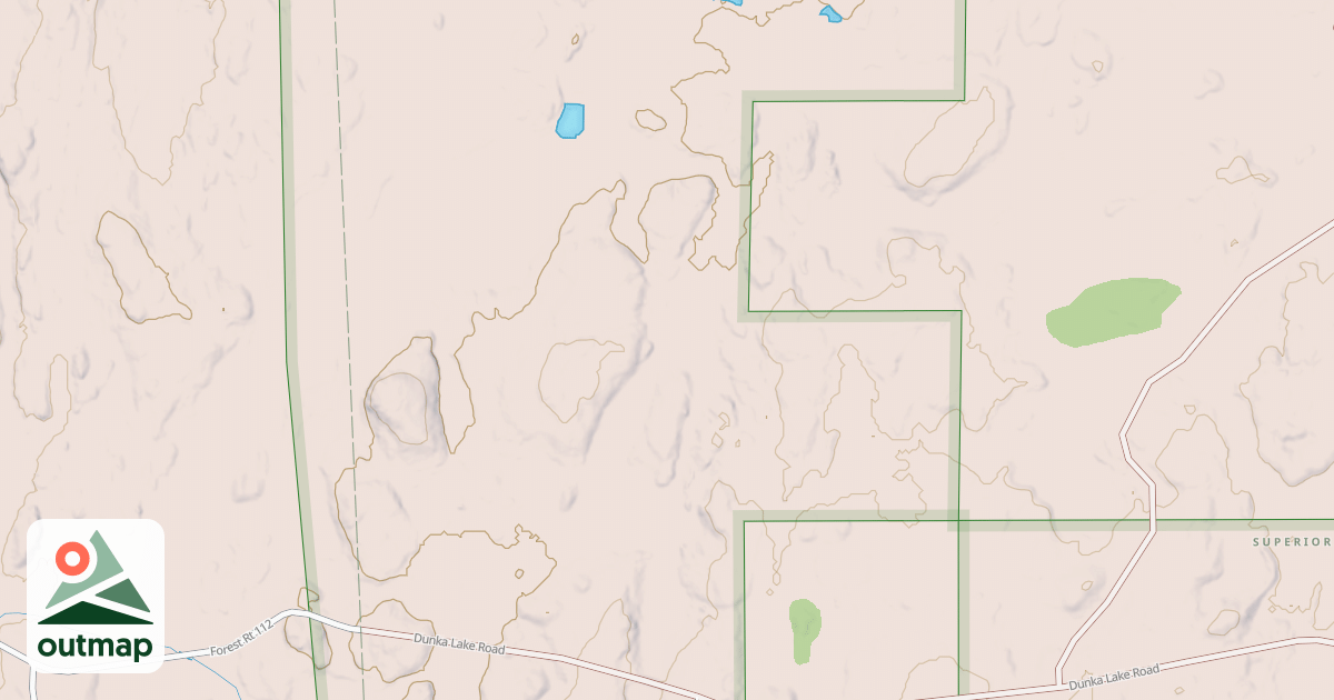 Map of Dunka River Spur M