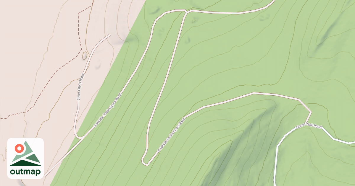 Map of 9 MIDDLE SNAKE SPURS