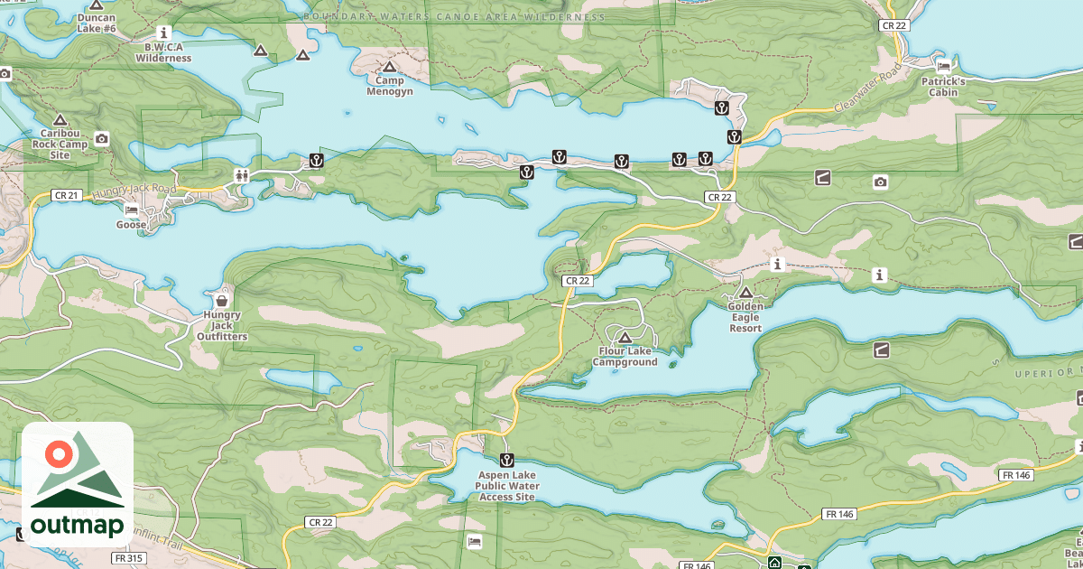 Map of CLEARWATER SNOWMOBILE SPUR
