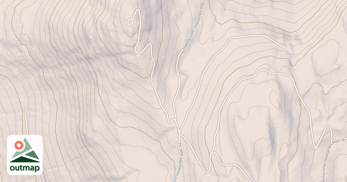 Map of USFS Motor Vehicle Use Map Roads {235698A2-277E-41D7-B5B7-EF45F7F98F81}