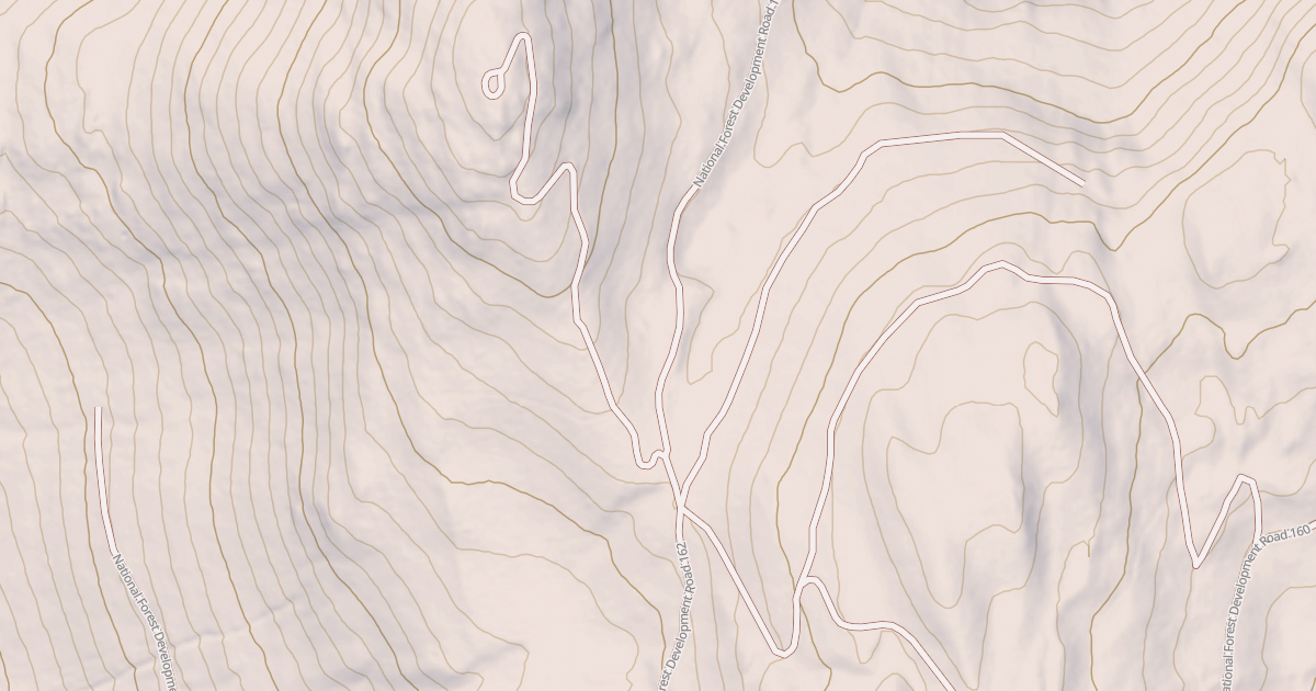 Map preview of USFS Motor Vehicle Use Map Roads {235698A2-277E-41D7-B5B7-EF45F7F98F81}