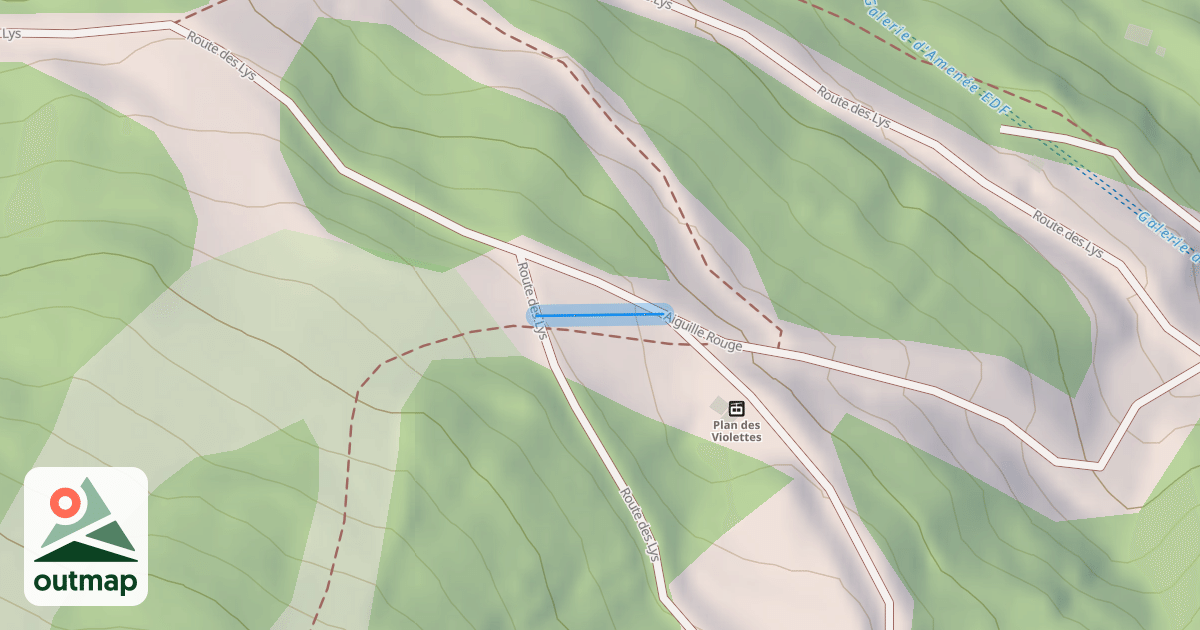 Map of Aiguille Rouge