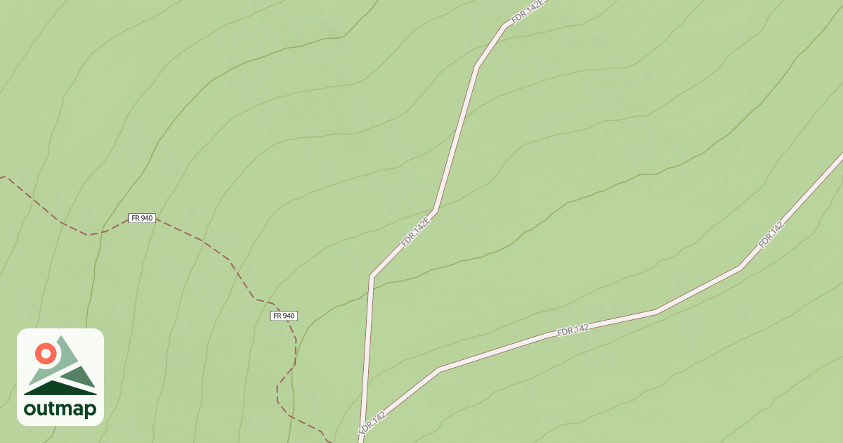 Map of BLACK HOLLOW SPUR E