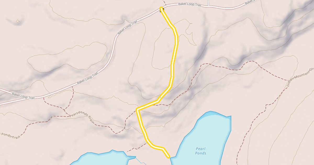 Map preview of Pearl Ponds Trail