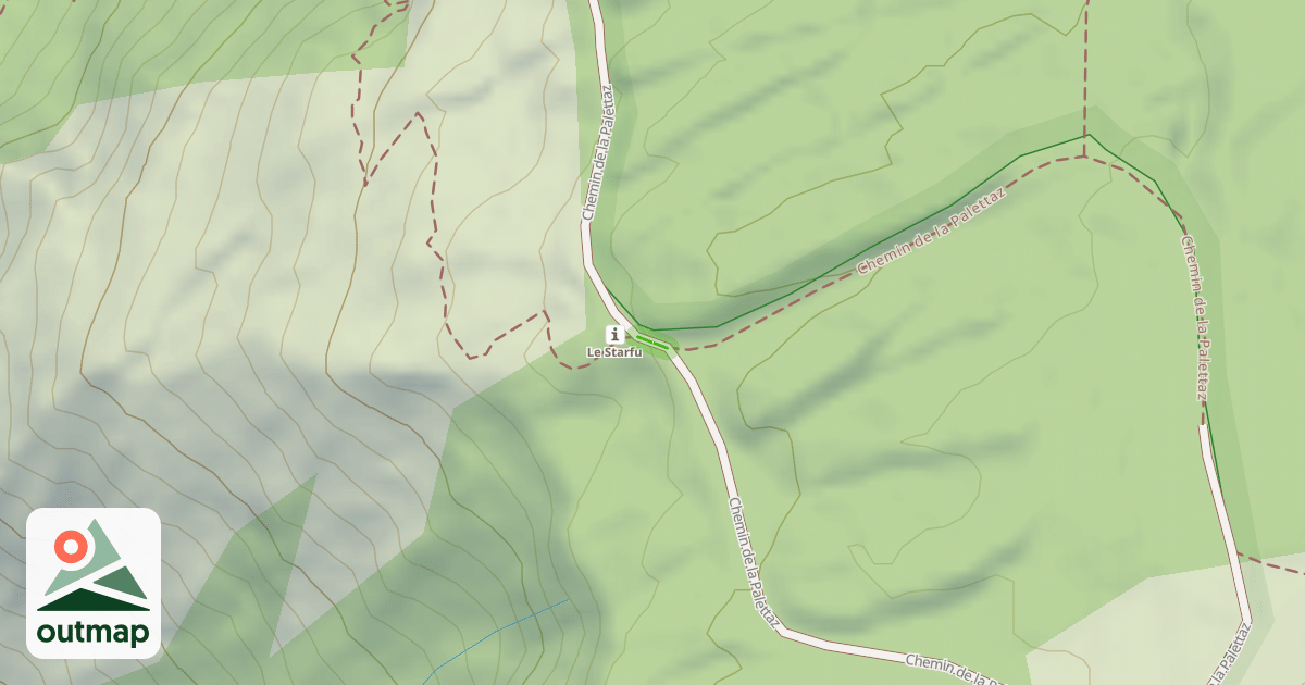 Map of Chemin de la Palettaz