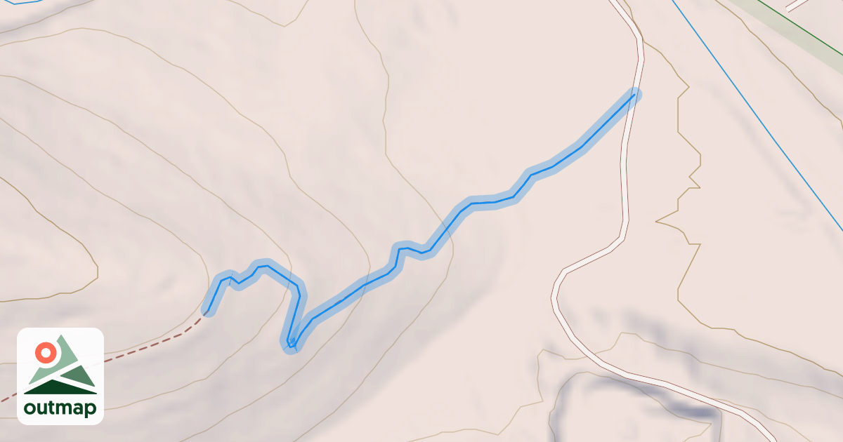 Map of Scrappy Mountain Loop - Section 2