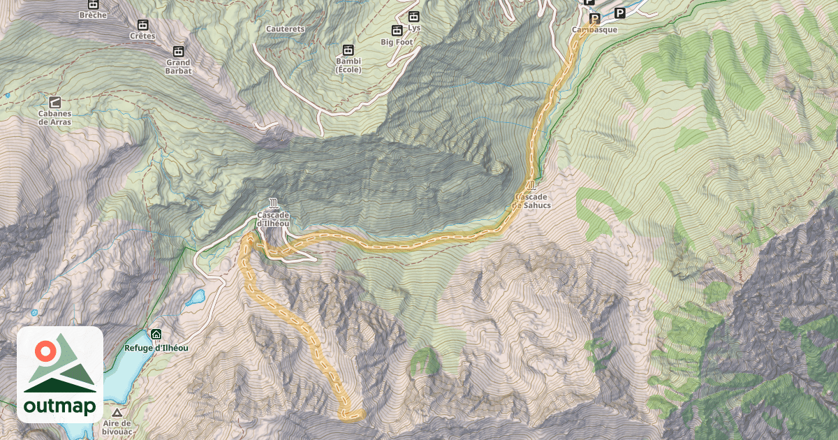 Map of Soum de la Yègue — Cambasque