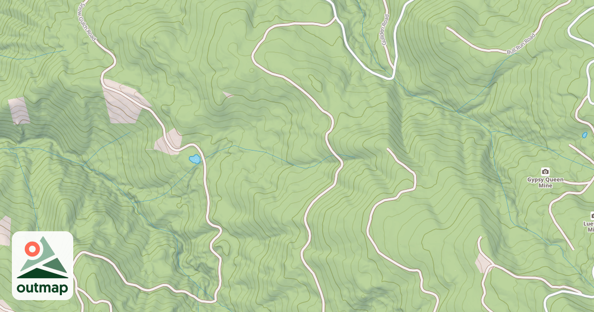 Map of LOWER RUN