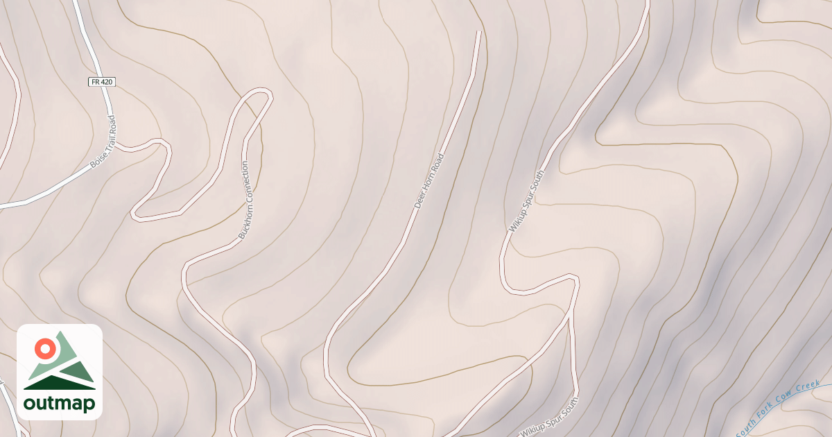Map of DEER HORN