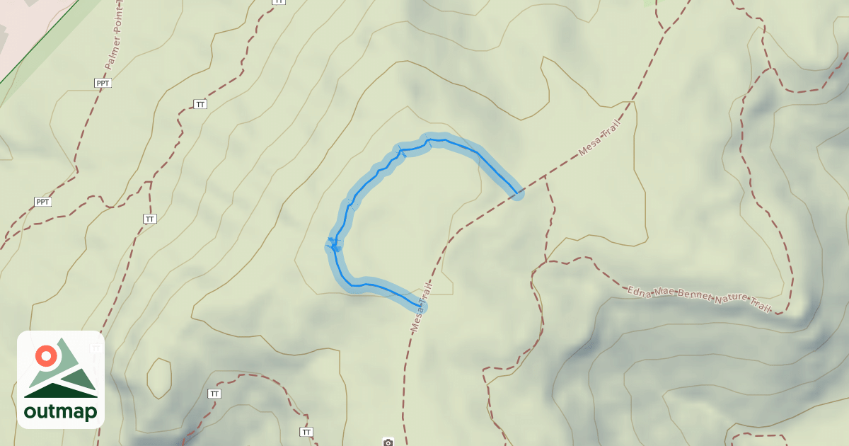 Map of Mesa Trail