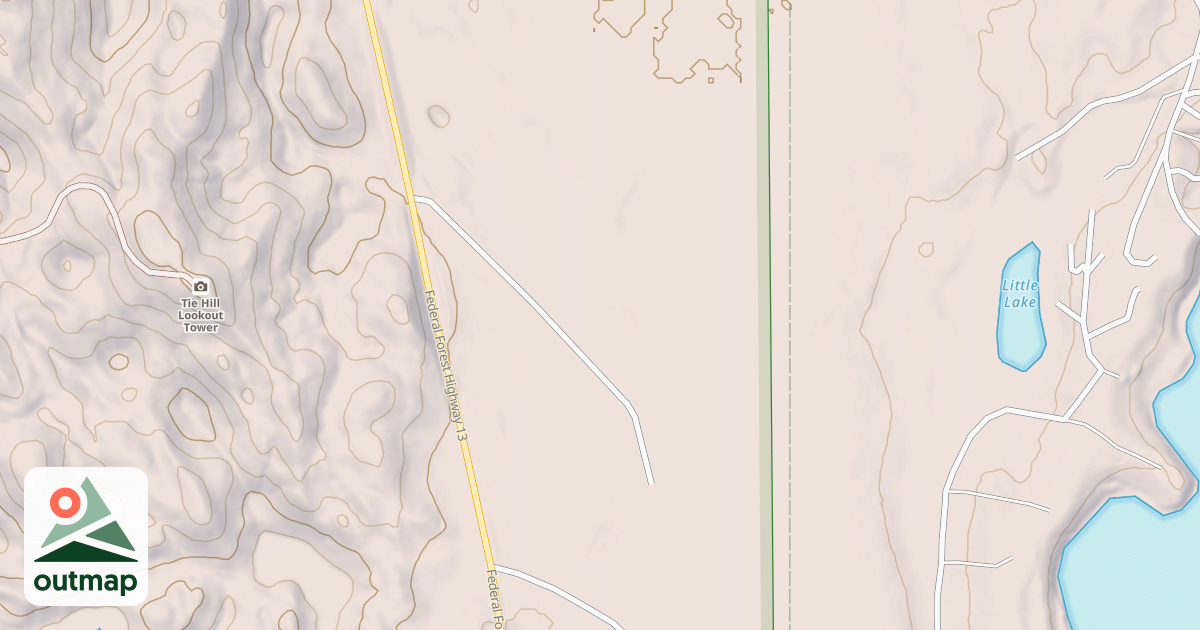 Map of OSTRANDER LAKE SPUR B