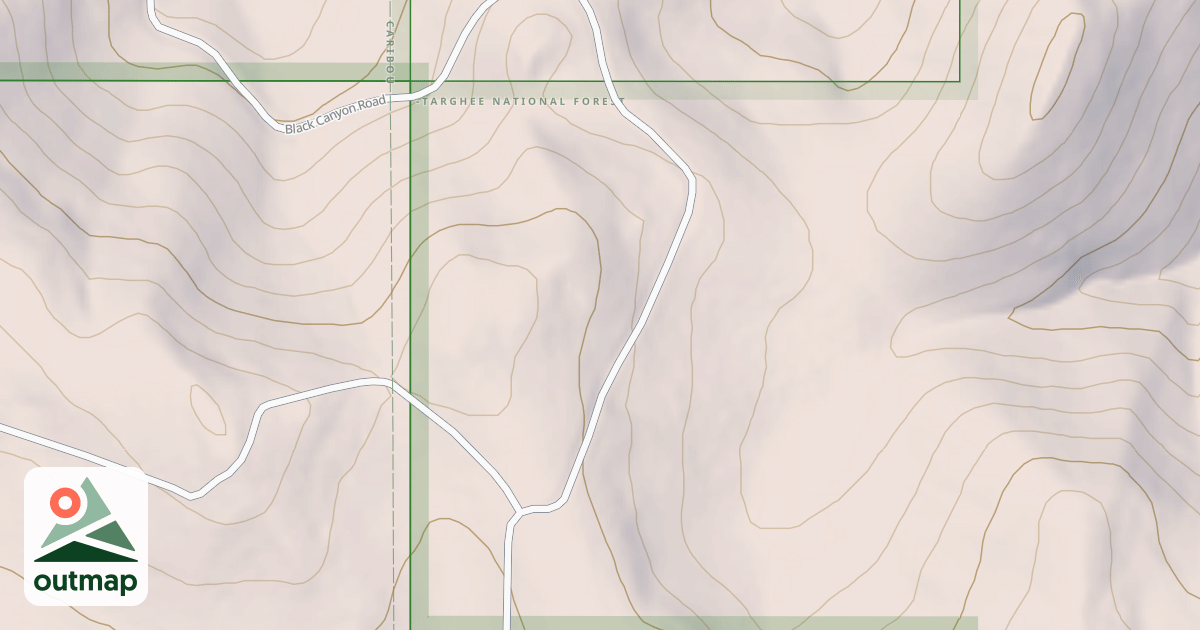 Map of BLACK CANYON