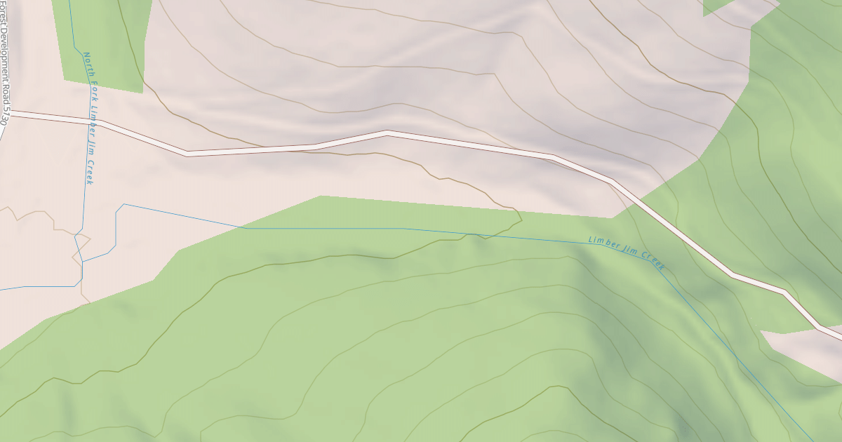 Map preview of USFS National Forest System Roads {9C558CE3-EE79-4F61-ACCB-0239948D546B}