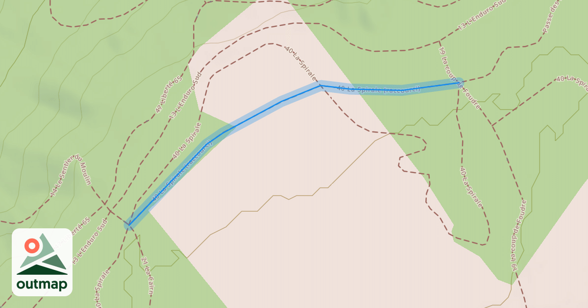Map of 40 La Spirale (raccourci)