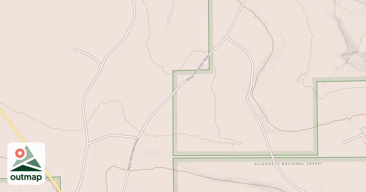 Map of LAVINS RUN