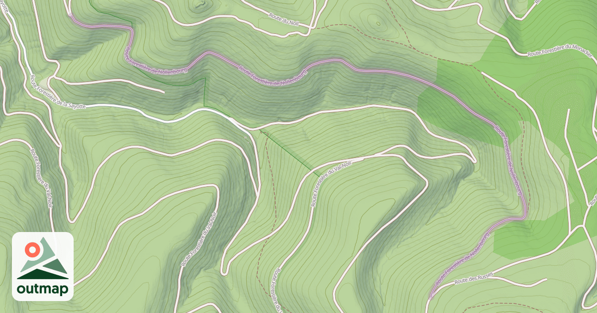 Map of Route Forestière de Nollenbourg