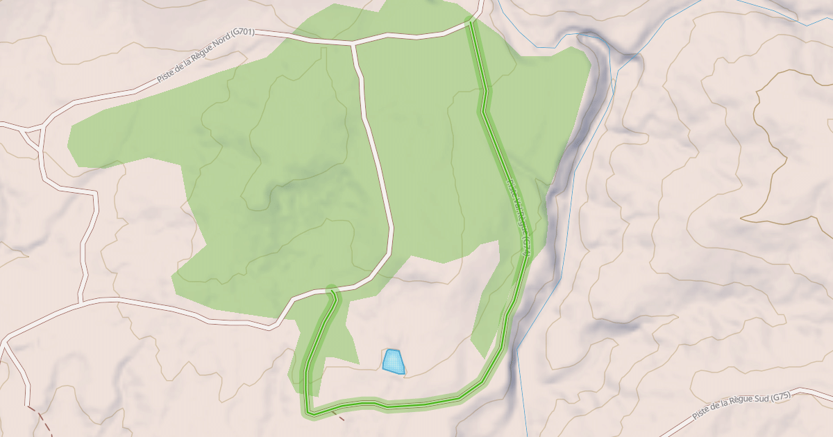 Map preview of Piste Val Règue (G74)