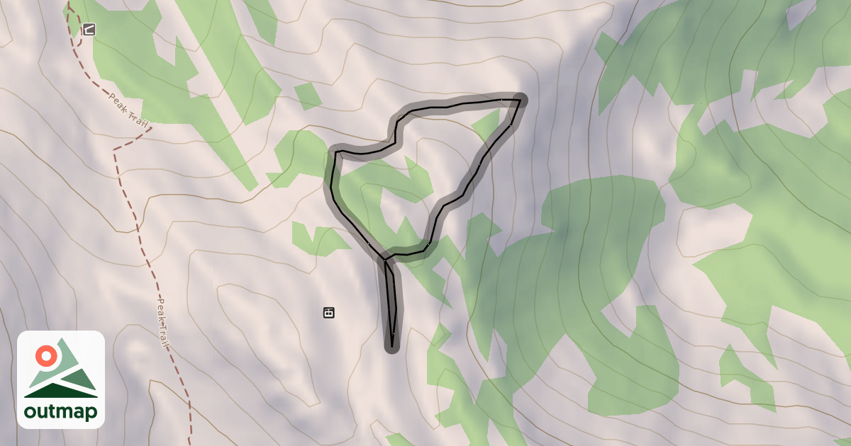 Map of Headwall Ridge Traverse