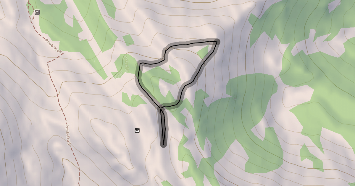 Map preview of Headwall Ridge Traverse