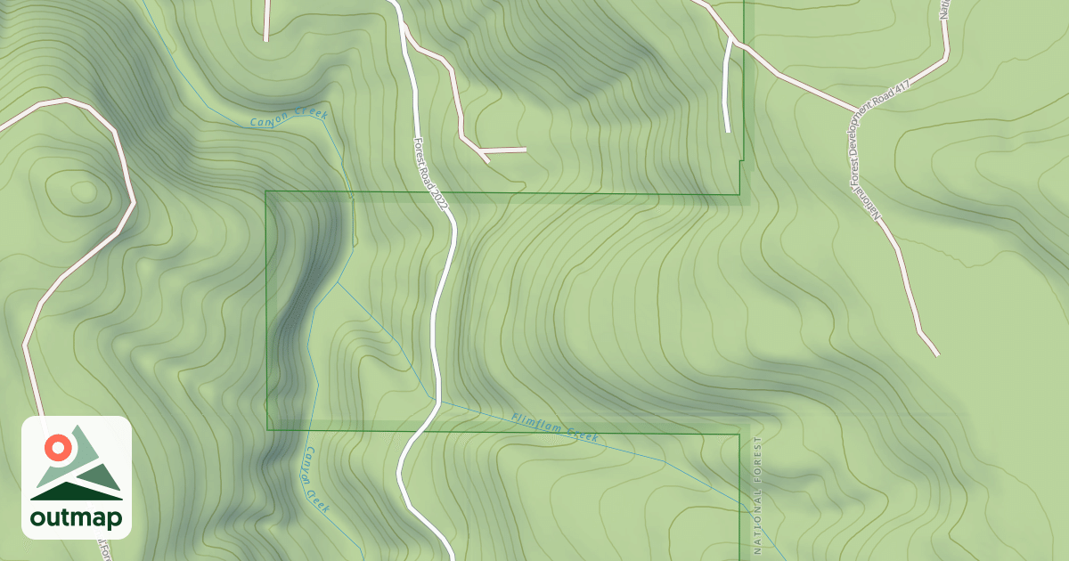 Map of FALLS CREEK RD
