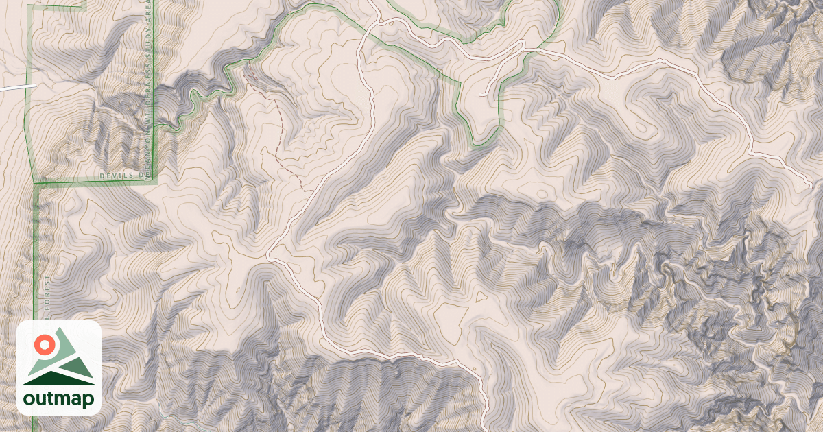 Map of APPLE TREE CANYON