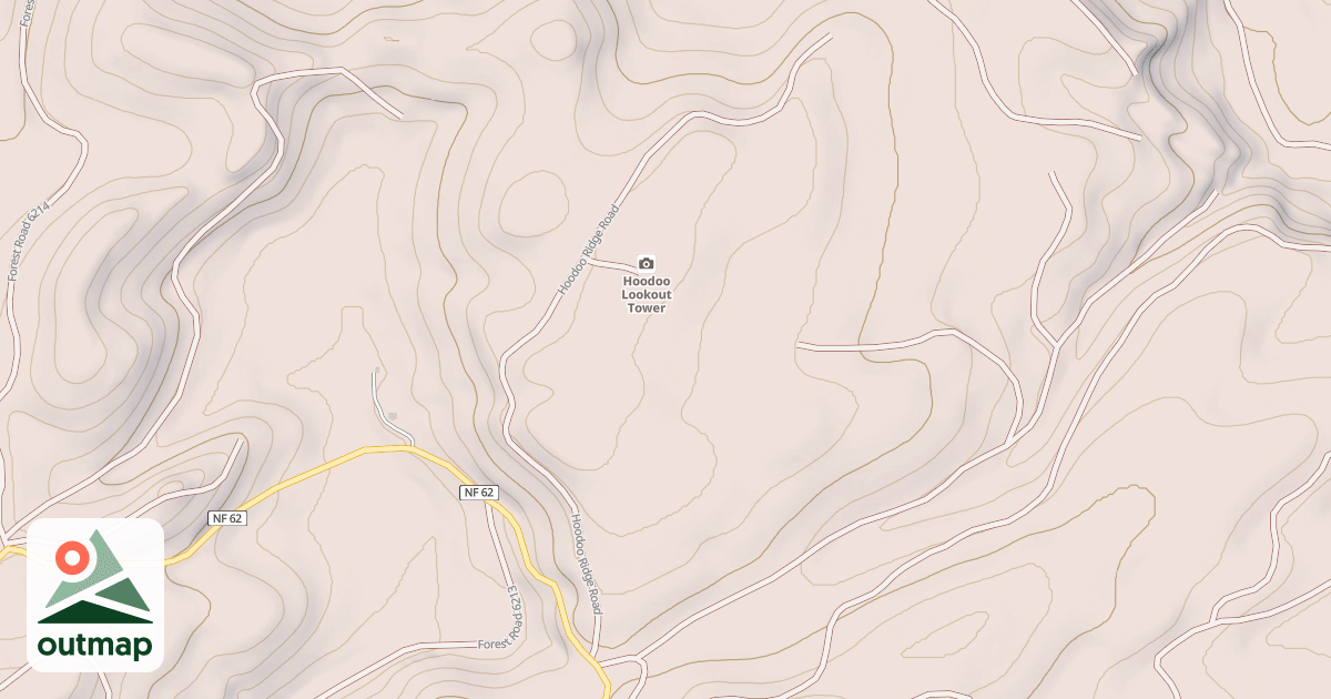 Map of HOODOO RDG.