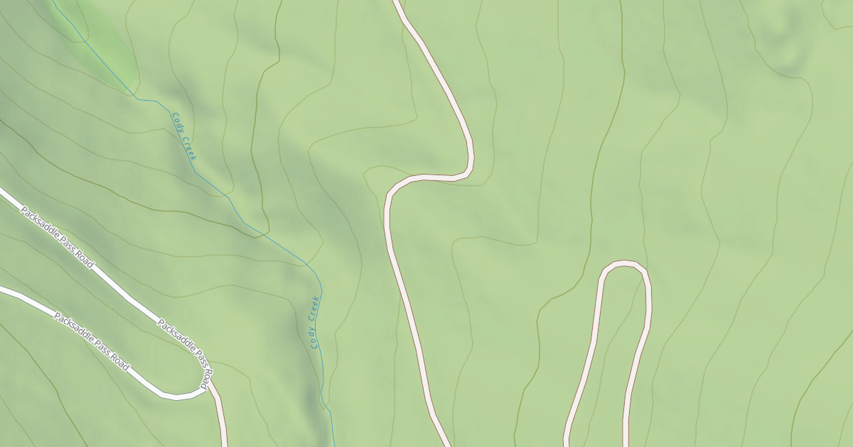 Map preview of Cody Creek Loop