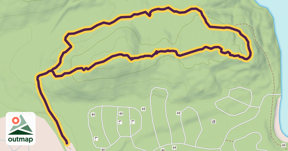 Map of High Pines Trail