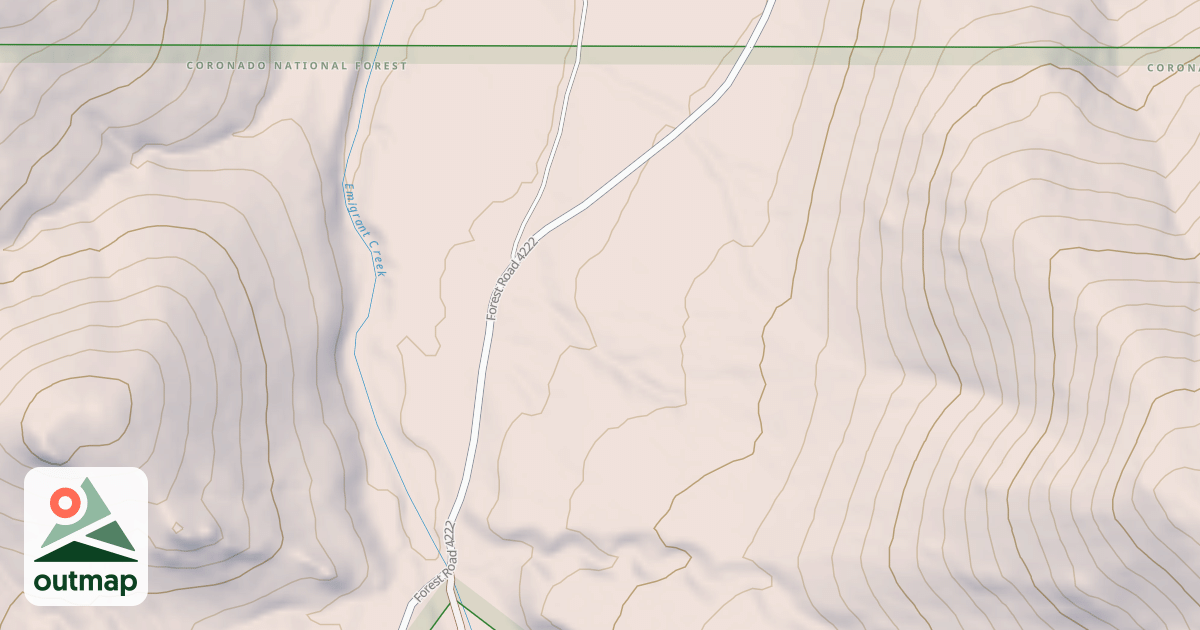 Map of EMIGRANT CANYON