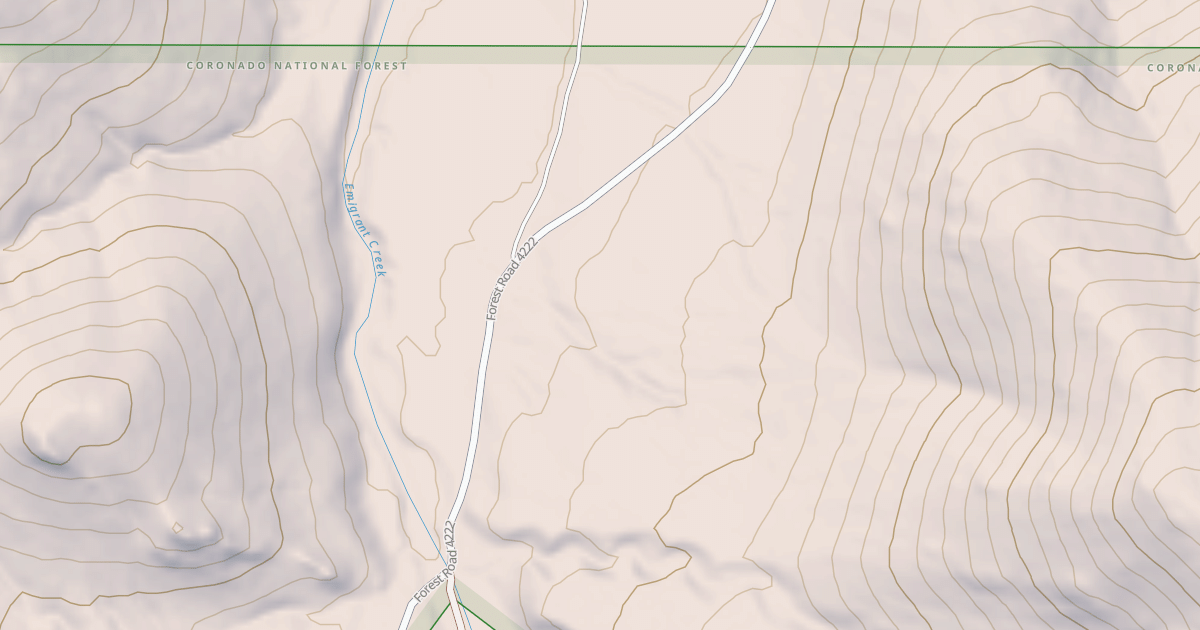 Map preview of EMIGRANT CANYON