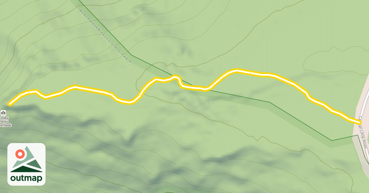 Map of Lindy Point Trail