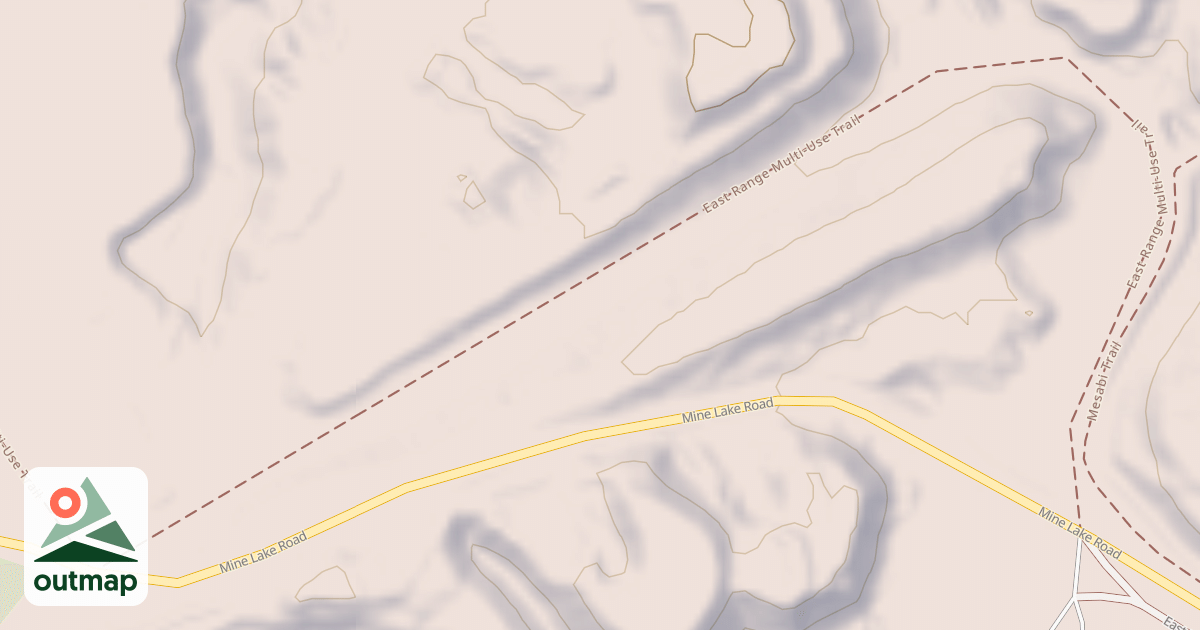 Map of East Range OHV Trail