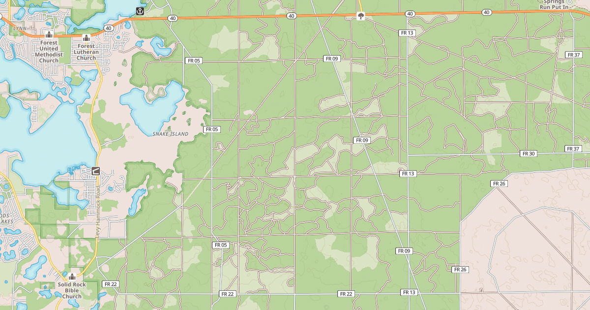 Map preview of USFS Motor Vehicle Use Map Roads {01D637D2-ECEA-4C39-A850-06CA394B5B2F}